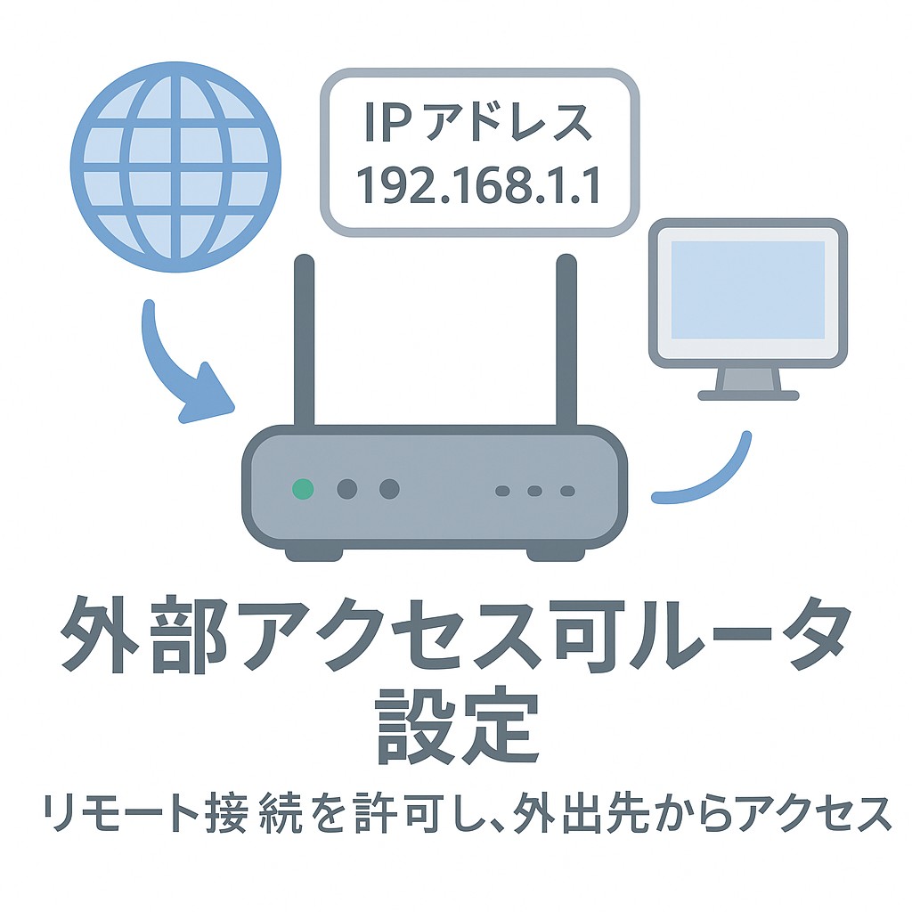 外部アクセス可ルータ設定